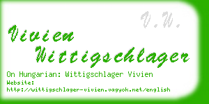 vivien wittigschlager business card